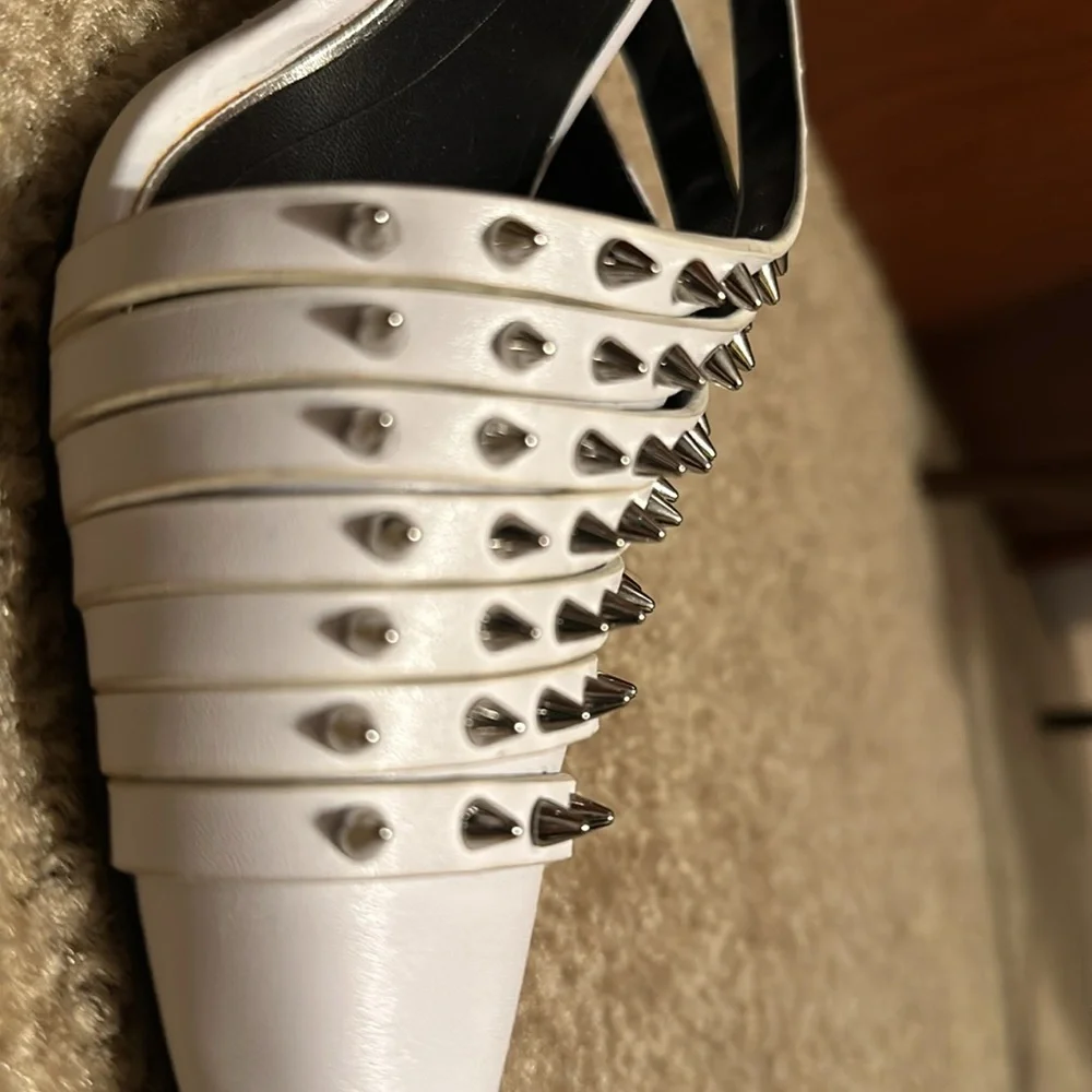 Zara white studded heels - Picture 7 of 7